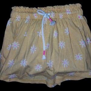 Yellow floral skort